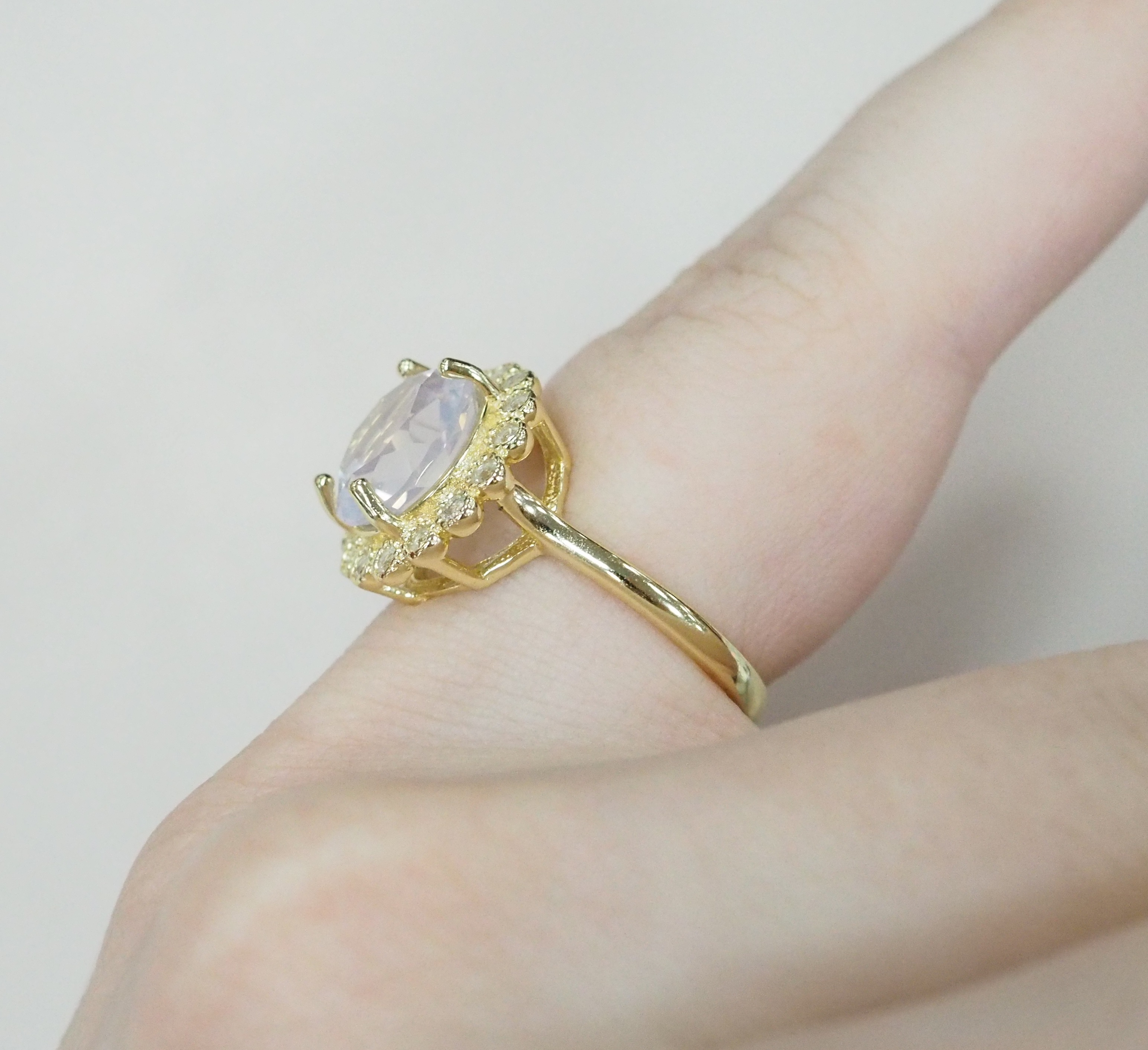 Серебряное кольцо с кварцем